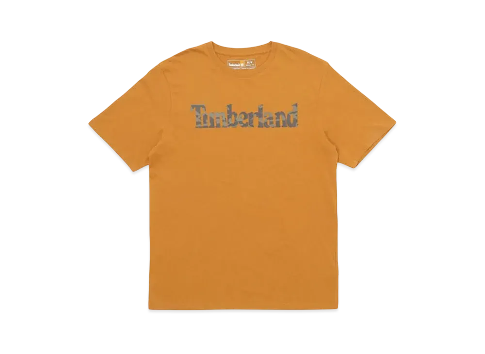 Timberland Men's Short Sleeve Northwood Word Mark Camo Tee "Wheat"