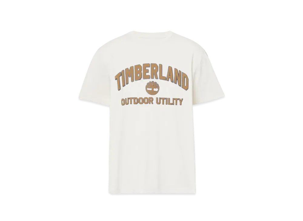 Timberland Men's Short Sleeve Logo Graphic Tee "Undyed"