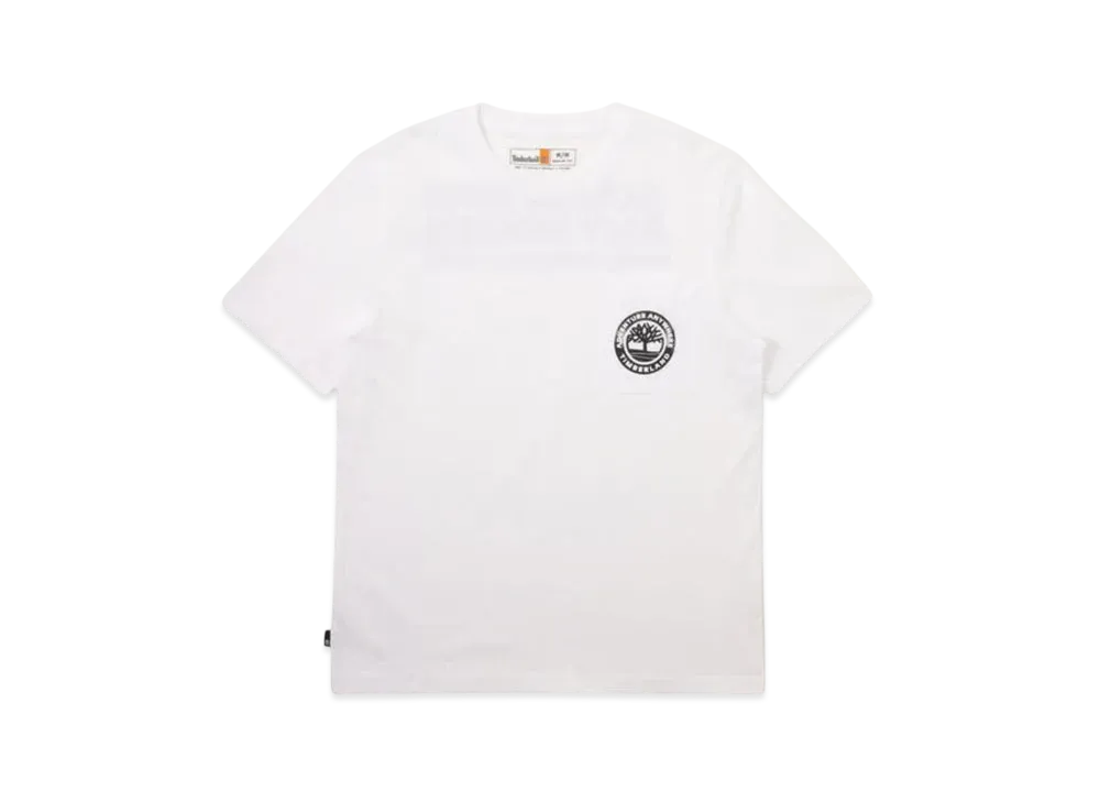 Timberland Men's Short Sleeve Graphic Pocket Tee "White"