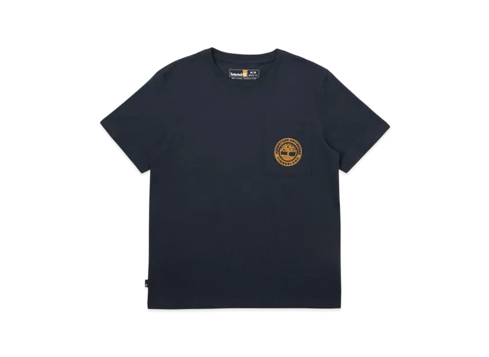 Timberland Men's Short Sleeve Graphic Pocket Tee "Dark Sapphire"