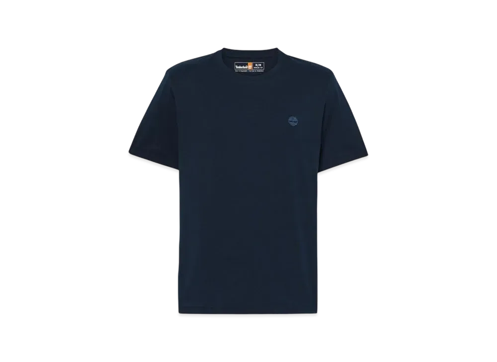 Timberland Men's Short Sleeve Oyster River Chest Logo Tee "Dark Denim"