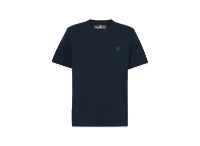 Timberland Men's Short Sleeve Oyster River Chest Logo Tee "Dark Denim"