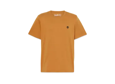 Timberland Men's Short Sleeve Oyster River Chest Logo Tee "Wheat"