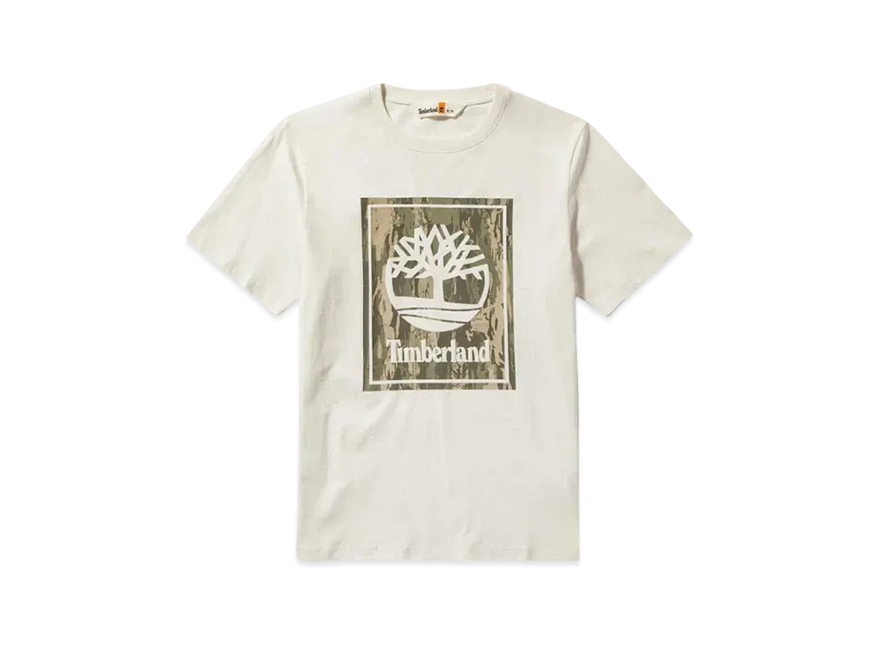 Timberland Men's Short Sleeve Camo Tee "White"