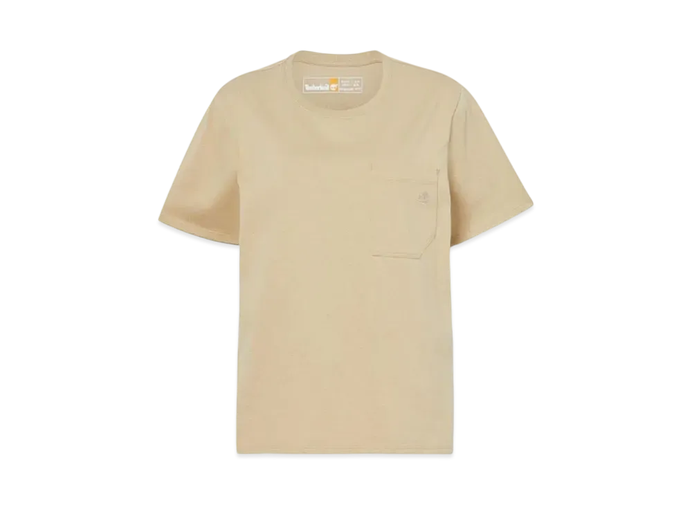 Timberland Ladies Short Sleeve Pocket Tee "Light Brown"