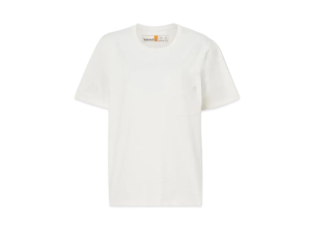 Timberland Ladies Short Sleeve Pocket Tee "White"
