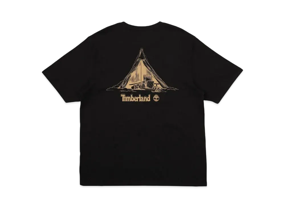 Timberland Allgender Short Sleeve Camp Graphic Tee "Black"