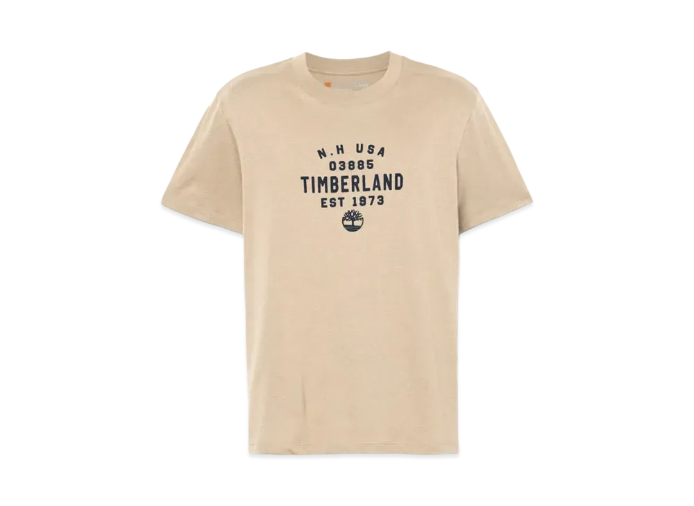 Timberland Allgender Short Sleeve Front Graphic Tee "Light Brown"