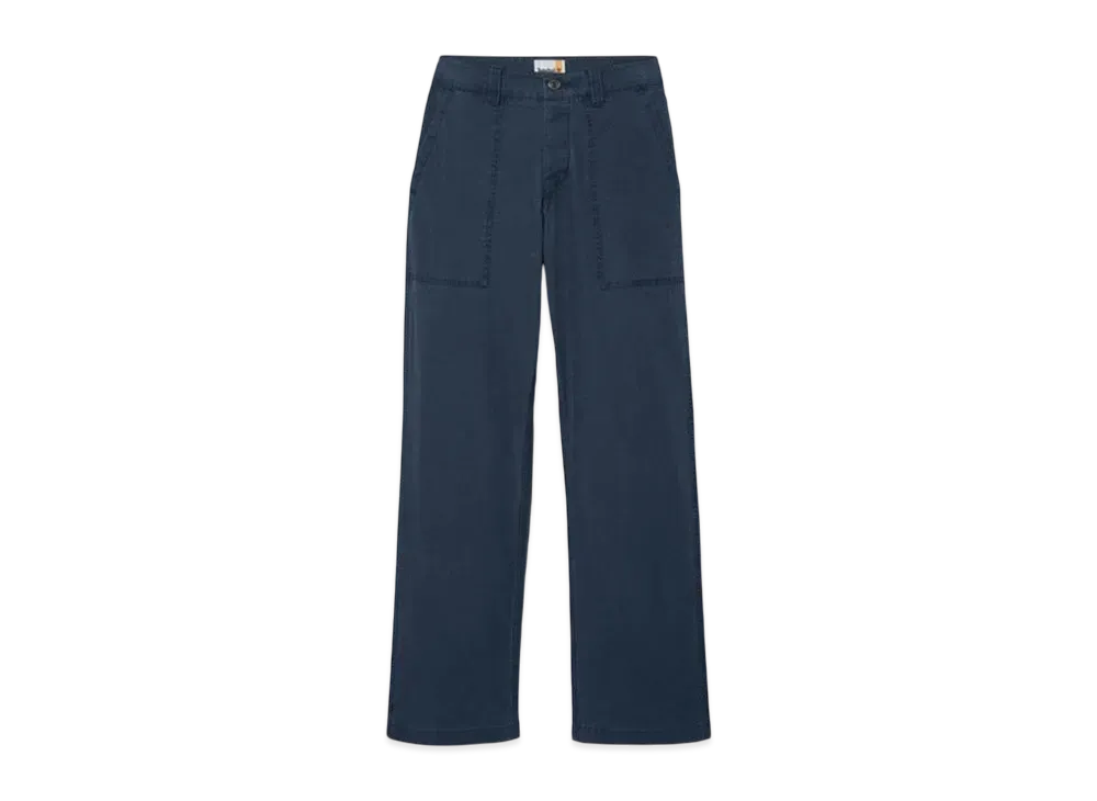 Timberland Men's Washed Canvas Stretch Fatigue Pants "Dark Sapphire"