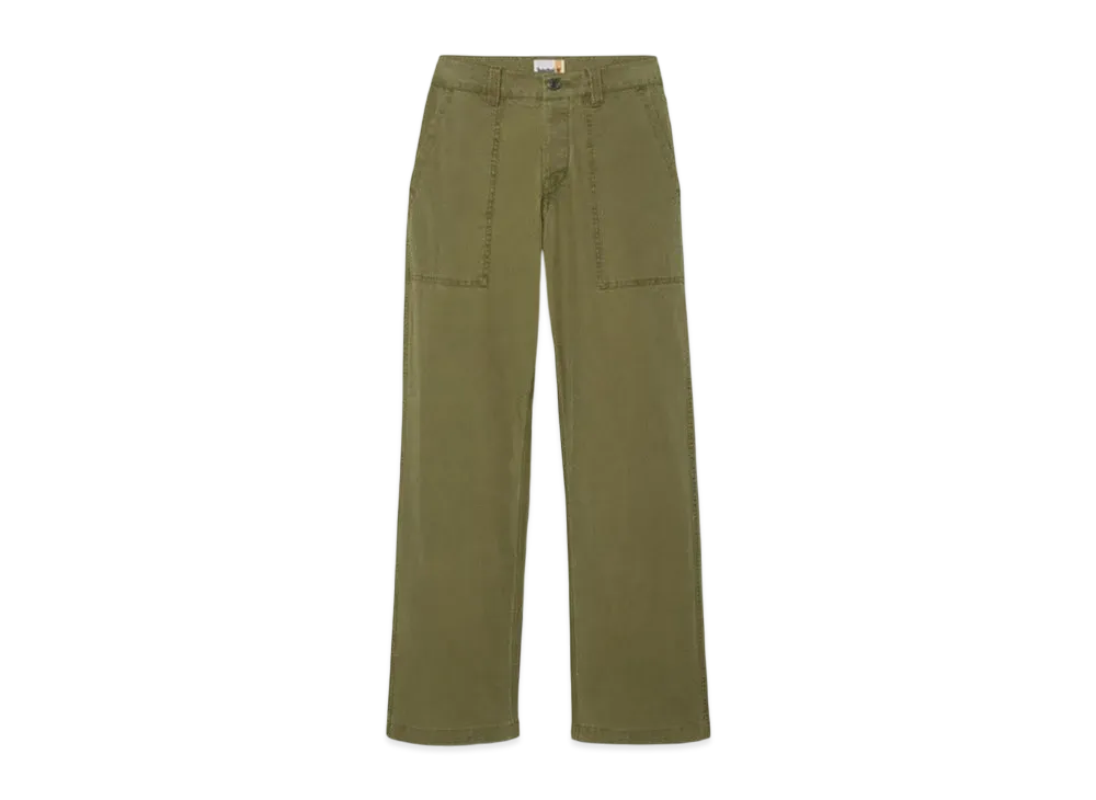 Timberland Men's Washed Canvas Stretch Fatigue Pants "Sphagnum"