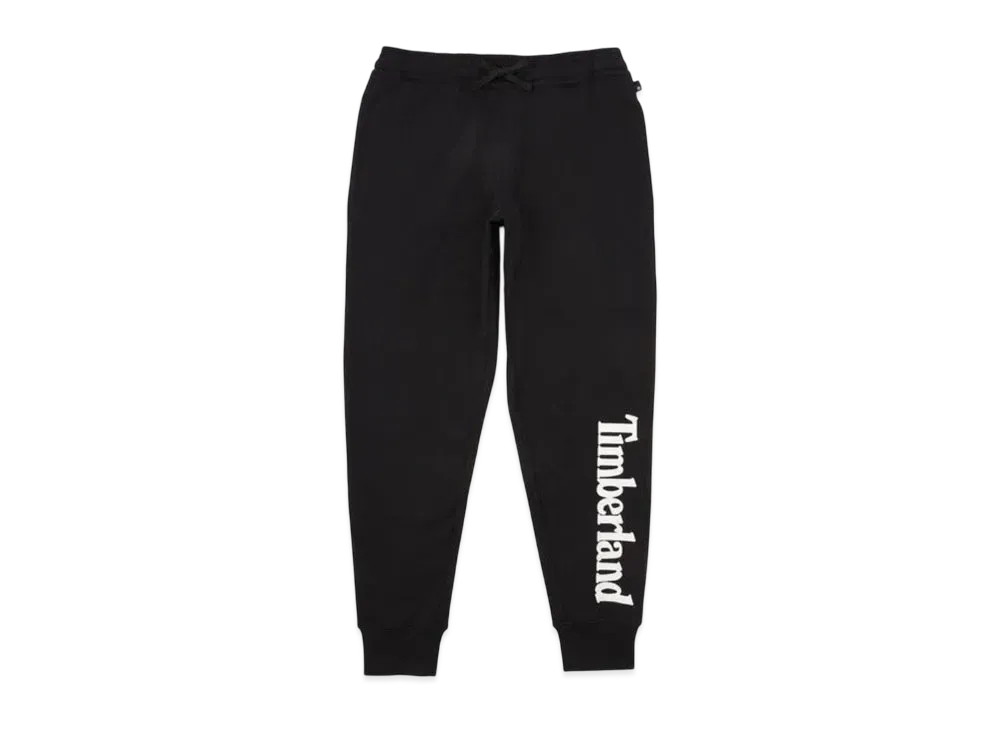 Timberland Men's Word Mark Logo Loopback Sweatpants "Black"