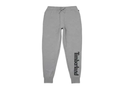 Timberland Men's Word Mark Logo Loopback Sweatpants "Medium Grey Heather"