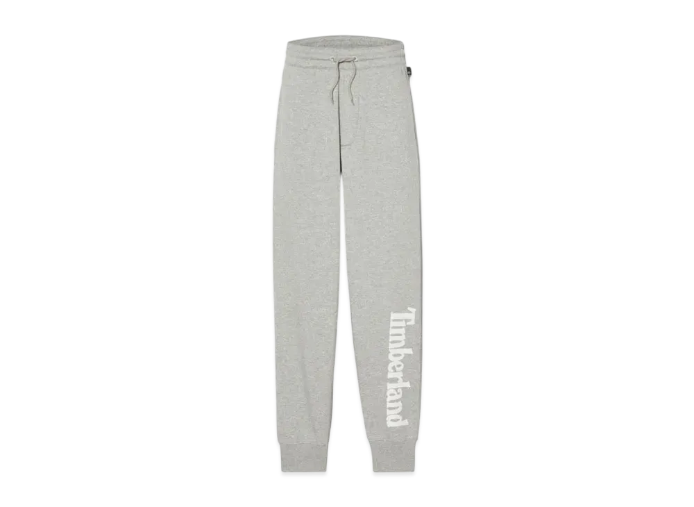 Timberland Men's Northwood Word Mark Logo Brush Back Sweatpants "Medium Grey Heather"
