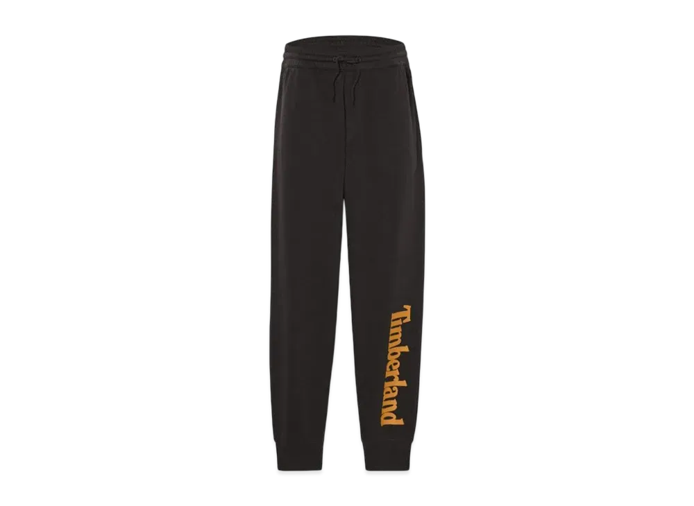 Timberland Men's Northwood Word Mark Logo Brush Back Sweatpants "Black"