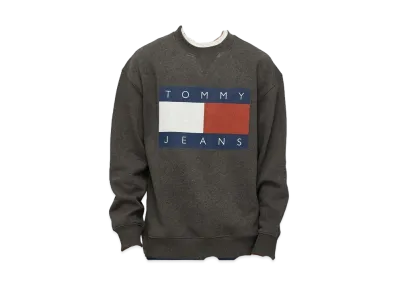 TOMMY HILFIGER Relaxed Melange Flag Sweatshirt "Gray"