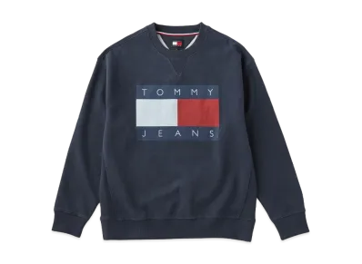 TOMMY HILFIGER Relaxed Melange Flag Sweatshirt "Navy"