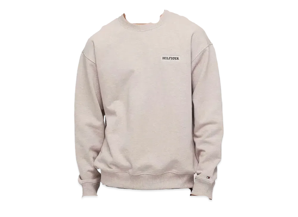 TOMMY HILFIGER Monotype Heavy Twill Sweatshirt "Brown"