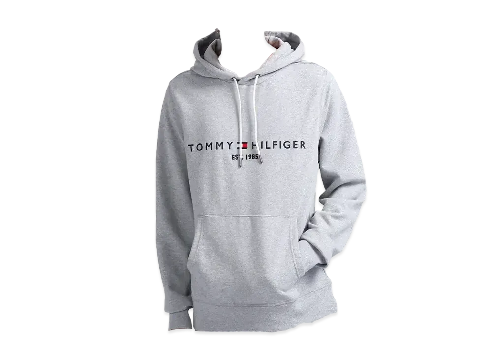 TOMMY HILFIGER Embroidered Logo Hoodie "Grey"