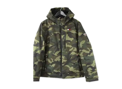 TOMMY HILFIGER Boa Lining Big Letter Hoodie Soft Shell Jacket American Casual Street "Camo"