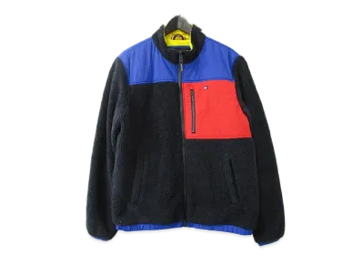 TOMMY HILFIGER Mixed Sherpa Fleece Jacket "Navy"