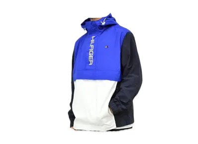 TOMMY HILFIGER Anorak Hoodie Lightweight Popover "Black"
