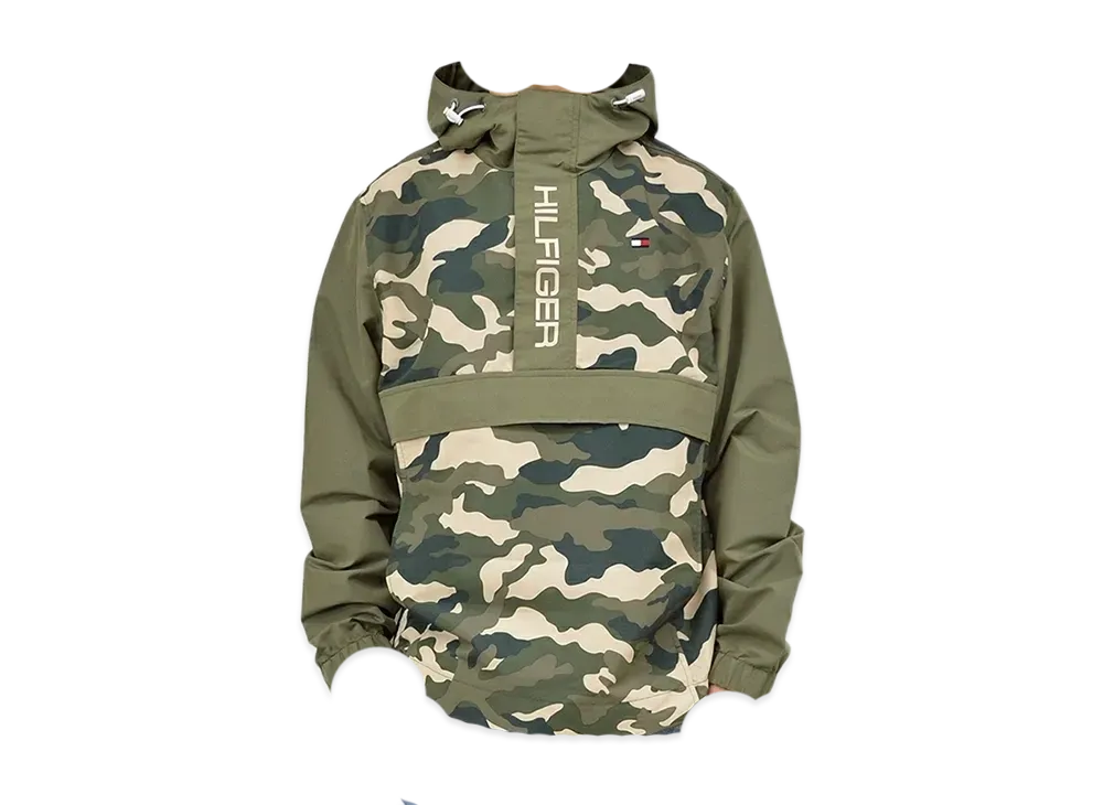 TOMMY HILFIGER Anorak Hoodie Lightweight Popover "Camo"
