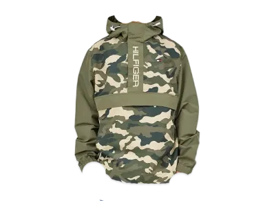 TOMMY HILFIGER Anorak Hoodie Lightweight Popover "Camo"