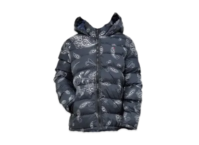 TOMMY HILFIGER Nylon Hooded Puff Blouson "Black"