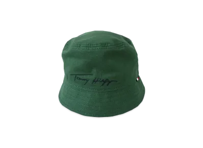 TOMMY HILFIGER Signature Bucket Hat "AzureLagoon"