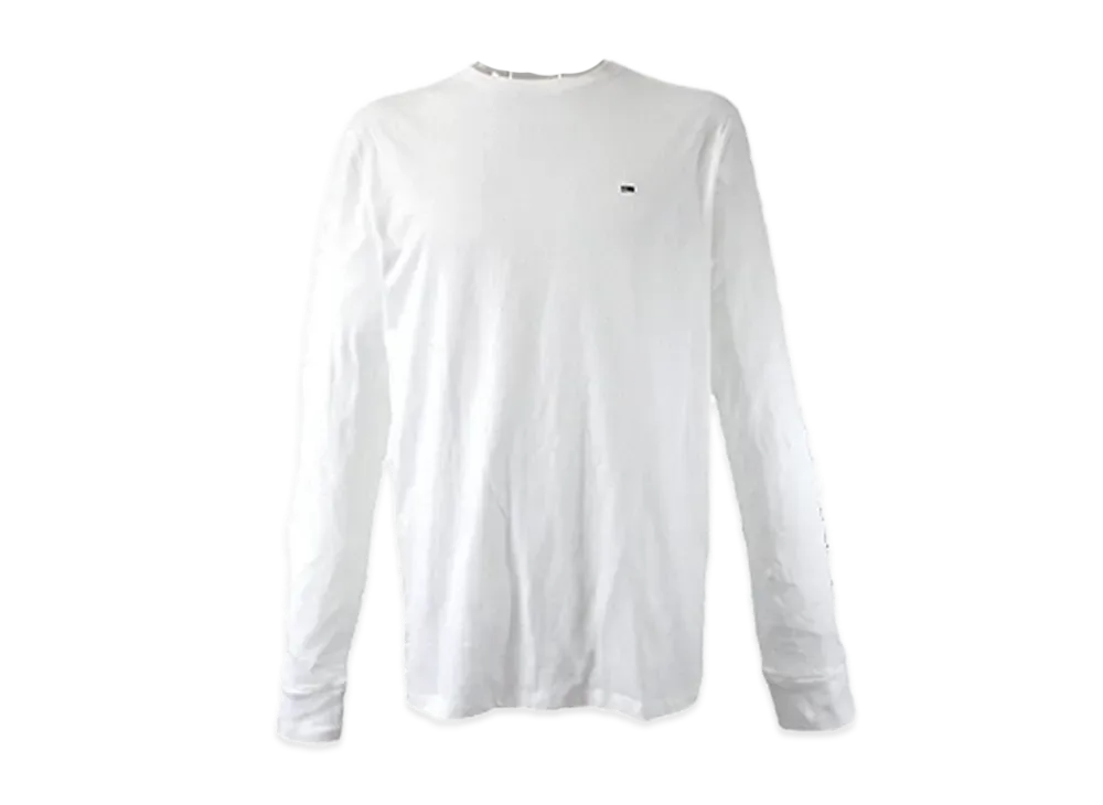 TOMMY JEANS Tommy Jeans Iconic Logo Long Sleeve T-Shirt "BrightWhite"