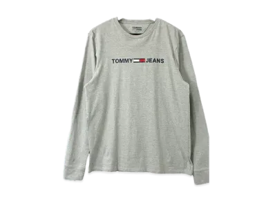 TOMMY JEANS Horizon Long Sleeve T-Shirt Us Model "GreyHeather"