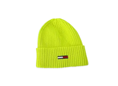 TOMMY JEANS Flag Rib Beanie "SolarYellow"