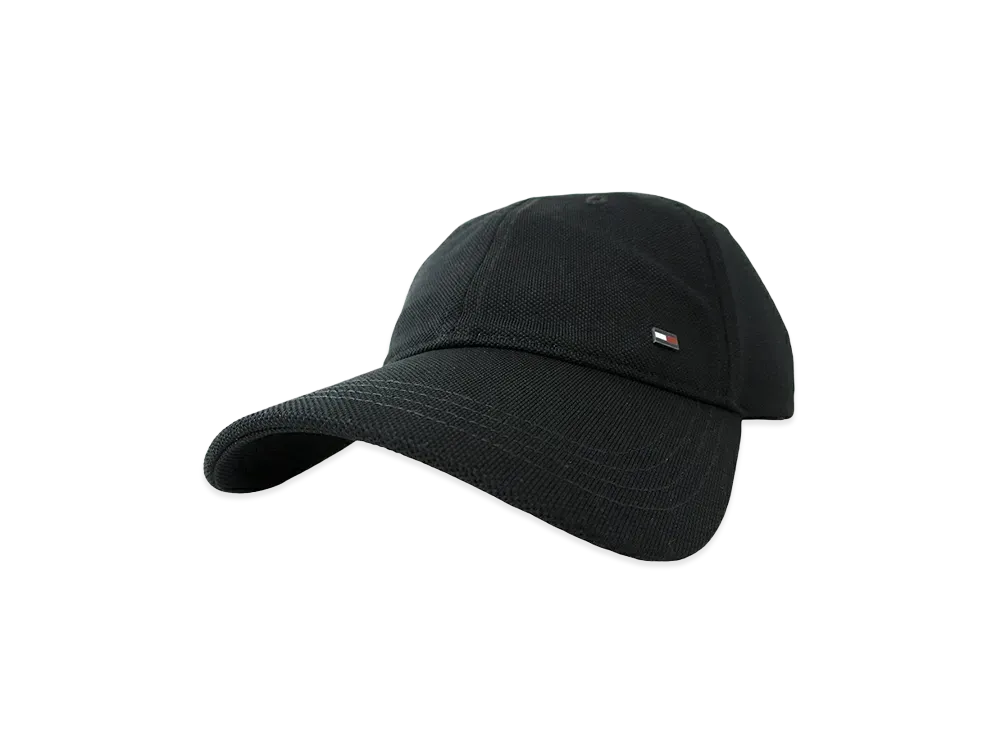 TOMMY HILFIGER Soft Pique 6 Panel Cap 1985 "Black"