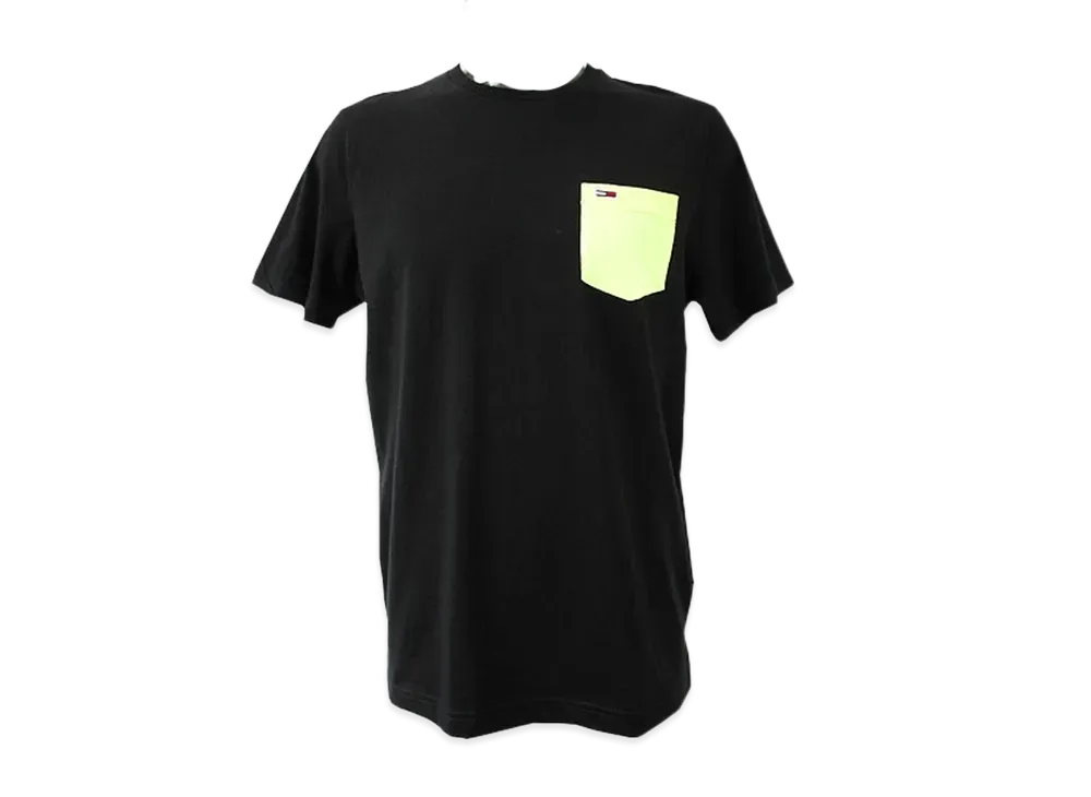 TOMMY JEANS Contrast Pocket T-Shirt Short Sleeves "Black"
