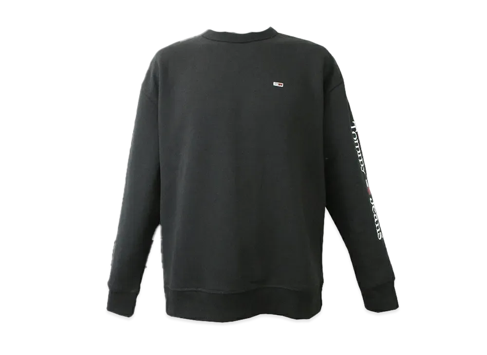 TOMMY JEANS Linear Placement Crew Sweatshirt Eu Model "Black"