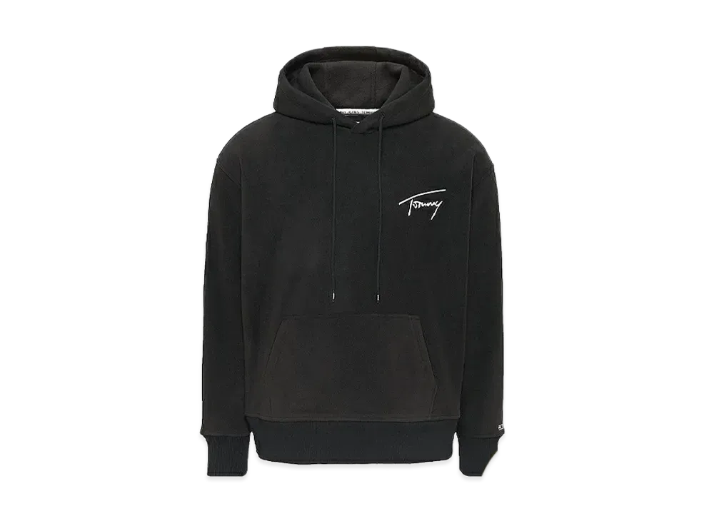TOMMY JEANS Polar Signature Fleece Hoodie Eu Model "Black"