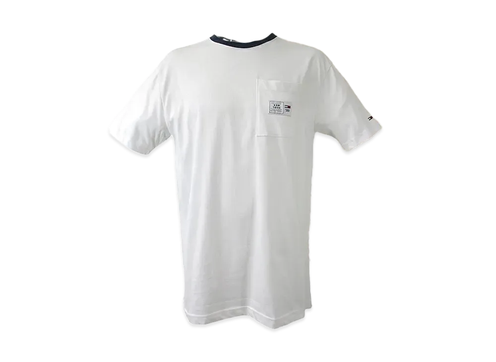 TOMMY JEANS Classic Label Ringer Pocket T-Shirt "White"