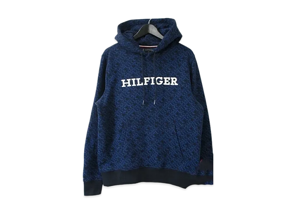 TOMMY HILFIGER Aop Monogram Hoodie "DesertSky"