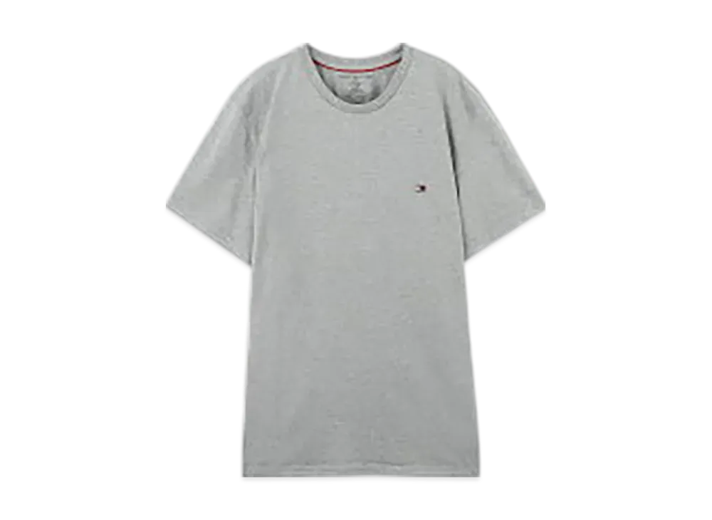 TOMMY HILFIGER Crew Neck Cotton Stretch Tee "Gray"