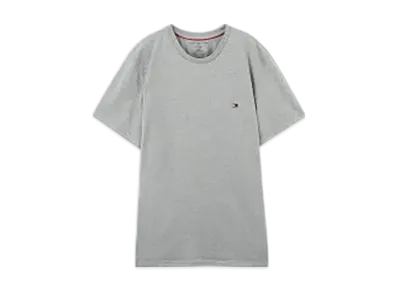 TOMMY HILFIGER Crew Neck Cotton Stretch Tee "Gray"