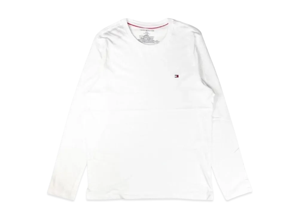 TOMMY HILFIGER L/S Tee Logo "White"