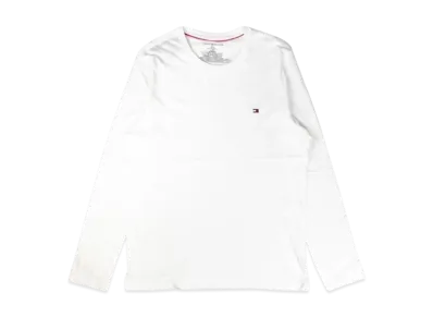 TOMMY HILFIGER L/S Tee Logo "White"