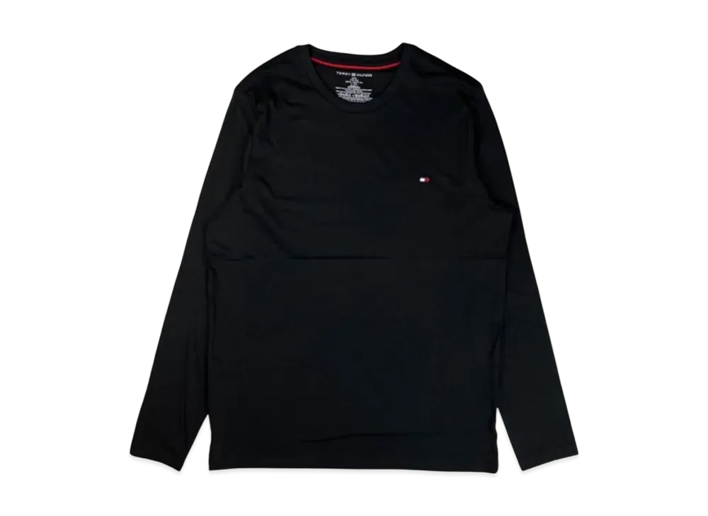 TOMMY HILFIGER L/S Tee Logo "Black"