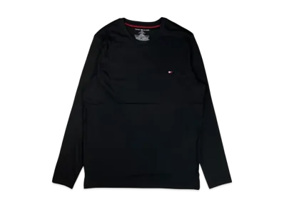 TOMMY HILFIGER L/S Tee Logo "Black"