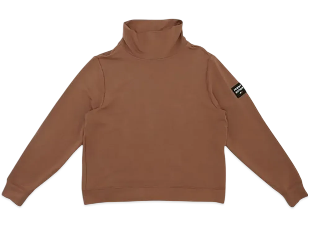TOMMY HILFIGER Sport French Terry Cowl Neck Logo Sleeve Pullover "Ginger"
