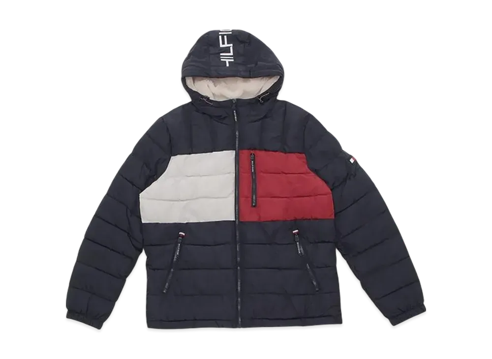 TOMMY HILFIGER Sherpalined Hoody "Navy Flag"