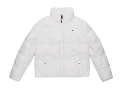 TOMMY HILFIGER Boxy Puffer Jacket "White"