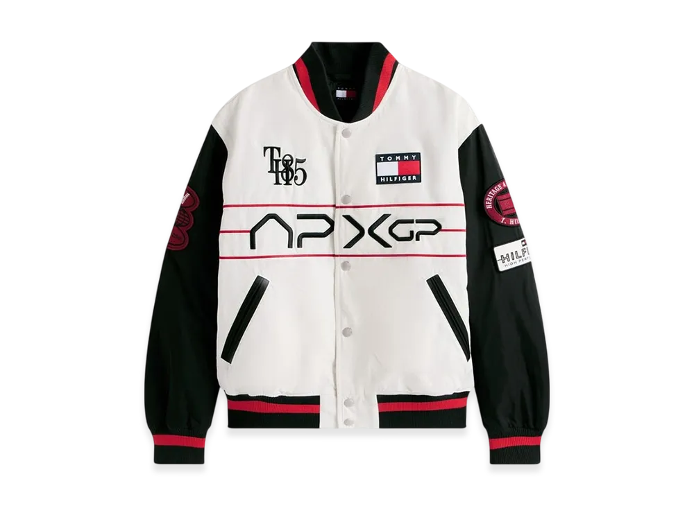 TOMMY HILFIGER APXGP F1 Movie Satin Varsity Jacket 