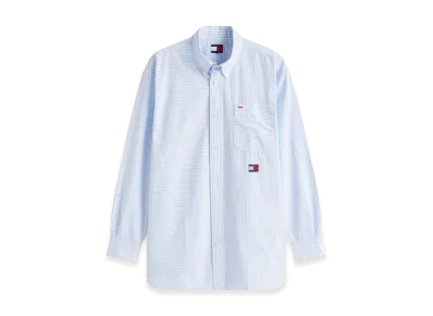 TOMMY HILFIGER APXGP F1 Movie Bengal Stripe Shirt "Light Blue"