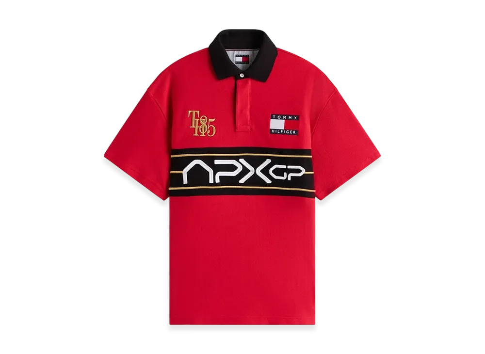 Vintage Tommy Hilfiger x Scuderia Ferrari 90s white&frasl;red polo shirt